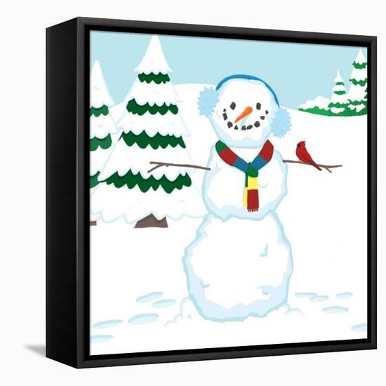 Snowman Mix-Up - Turtle-Dawn Au-Framed Stretched Canvas