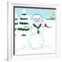 Snowman Mix-Up - Turtle-Dawn Au-Framed Giclee Print