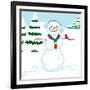 Snowman Mix-Up - Turtle-Dawn Au-Framed Giclee Print