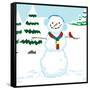 Snowman Mix-Up - Turtle-Dawn Au-Framed Stretched Canvas