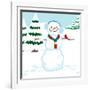 Snowman Mix-Up - Turtle-Dawn Au-Framed Giclee Print