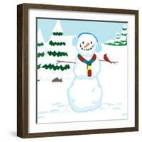 Snowman Mix-Up - Turtle-Dawn Au-Framed Premium Giclee Print