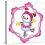 Snowman on the Skates-Olga And Alexey Drozdov-Stretched Canvas