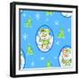 Snowman Pattern 1-Valarie Wade-Framed Giclee Print