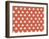 Snowman Pattern Red-Anne Cote-Framed Giclee Print