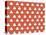 Snowman Pattern Red-Anne Cote-Stretched Canvas