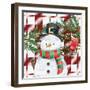 Snowman Plaid 2-Kim Allen-Framed Art Print