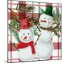 Snowman Plaid-Kim Allen-Mounted Art Print