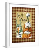 Snowman Pumpkins-Margaret Wilson-Framed Giclee Print