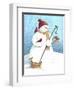 Snowman Red Hat-Melinda Hipsher-Framed Giclee Print