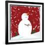 Snowman Red-null-Framed Giclee Print