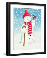 Snowman's Friend-Lavinia Hamer-Framed Giclee Print
