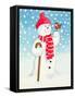 Snowman's Friend-Lavinia Hamer-Framed Stretched Canvas