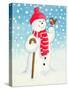 Snowman's Friend-Lavinia Hamer-Stretched Canvas