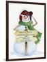 Snowman Saying III-Kathleen Parr McKenna-Framed Art Print