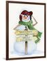 Snowman Saying III-Kathleen Parr McKenna-Framed Art Print