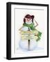 Snowman Saying III-Kathleen Parr McKenna-Framed Art Print