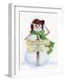 Snowman Saying III-Kathleen Parr McKenna-Framed Art Print