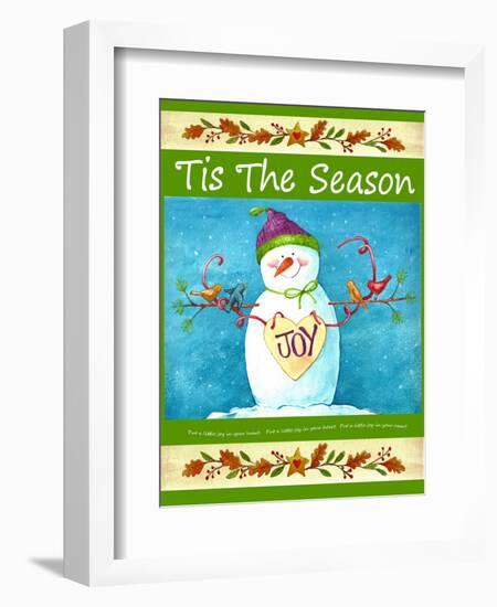 Snowman Season of Joy-Melinda Hipsher-Framed Giclee Print