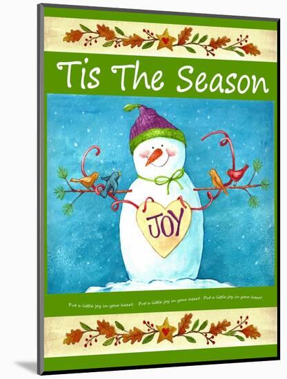 Snowman Season of Joy-Melinda Hipsher-Mounted Giclee Print