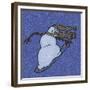 Snowman Snowboarder 2-Denny Driver-Framed Giclee Print