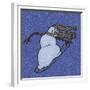 Snowman Snowboarder 2-Denny Driver-Framed Giclee Print