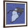 Snowman Snowboarder 2-Denny Driver-Framed Giclee Print