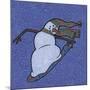 Snowman Snowboarder 2-Denny Driver-Mounted Giclee Print