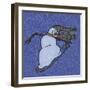 Snowman Snowboarder 2-Denny Driver-Framed Giclee Print