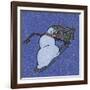 Snowman Snowboarder 2-Denny Driver-Framed Giclee Print