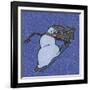 Snowman Snowboarder 2-Denny Driver-Framed Giclee Print