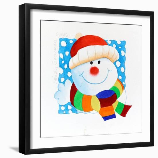 Snowman Square-Tony Todd-Framed Giclee Print