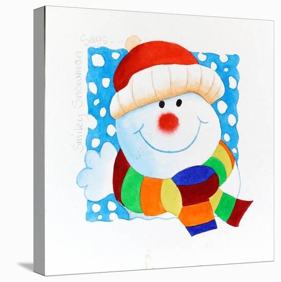 Snowman Square-Tony Todd-Stretched Canvas
