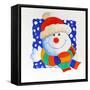 Snowman Square-Tony Todd-Framed Stretched Canvas