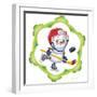 Snowman the Hockey Player-Olga And Alexey Drozdov-Framed Premium Photographic Print