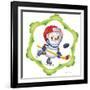 Snowman the Hockey Player-Olga And Alexey Drozdov-Framed Photographic Print