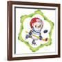 Snowman the Hockey Player-Olga And Alexey Drozdov-Framed Photographic Print