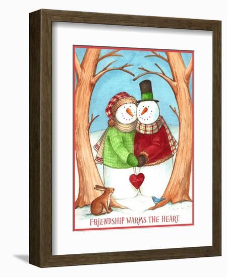 Snowman Tree Heart Share-Melinda Hipsher-Framed Giclee Print