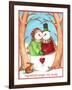 Snowman Tree Heart Share-Melinda Hipsher-Framed Giclee Print