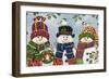 Snowman Trio-William Vanderdasson-Framed Giclee Print