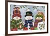 Snowman Trio-William Vanderdasson-Framed Giclee Print