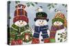 Snowman Trio-William Vanderdasson-Stretched Canvas