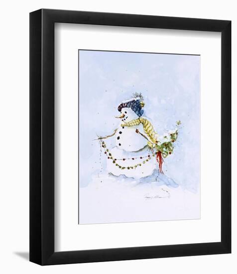 Snowman Two-Peggy Abrams-Framed Art Print