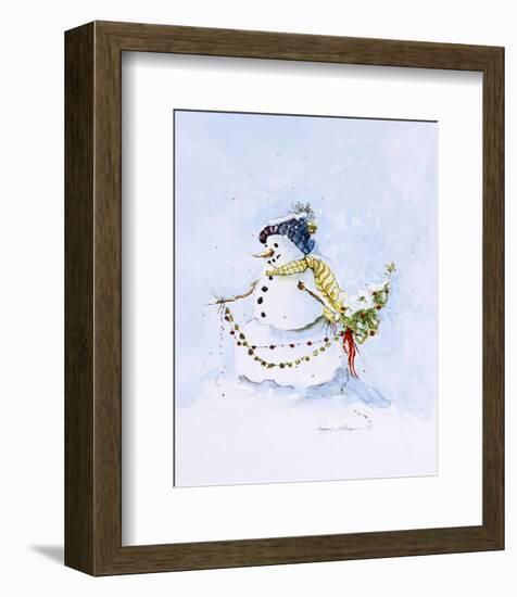 Snowman Two-Peggy Abrams-Framed Art Print