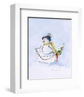 Snowman Two-Peggy Abrams-Framed Art Print