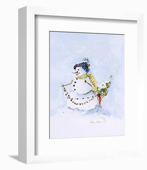 Snowman Two-Peggy Abrams-Framed Art Print