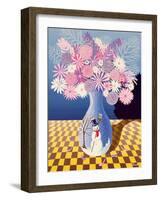 Snowman Vase-Peter Szumowski-Framed Giclee Print