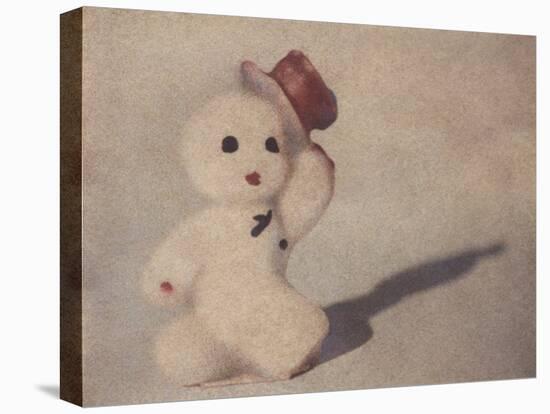 Snowman Walking by Jennifer Kennard-Jennifer Kennard-Stretched Canvas