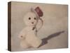 Snowman Walking by Jennifer Kennard-Jennifer Kennard-Stretched Canvas