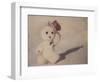 Snowman Walking by Jennifer Kennard-Jennifer Kennard-Framed Photographic Print